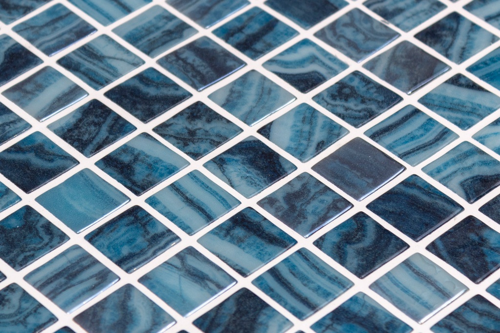 MOSAIC TILES 2.5 SHEET 31 X 45 DIGITAL + TITANIUM TULUM IRIDIS PVC