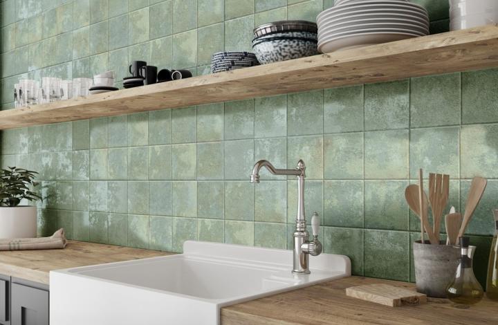 PASTA BLANCA TILES 30 X 90 HERITAGE GREEN