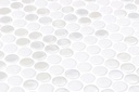 MOSAIC SHEET 28.4 X 28.7 PENNY NATUREGLASS OPALO WHITE