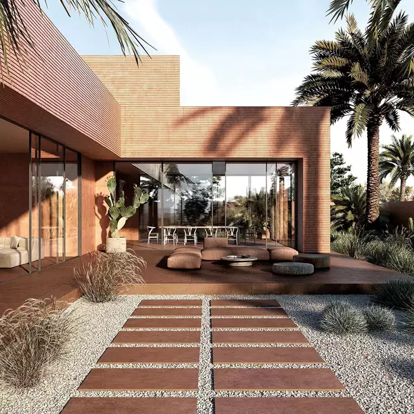 PORCELAIN TILES 120 X 120 ESSENZA RUST