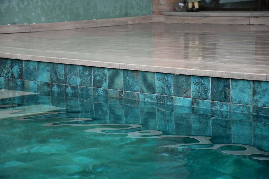 PORCELAIN TILES 15 X 15 OCEAN GREEN RIVER