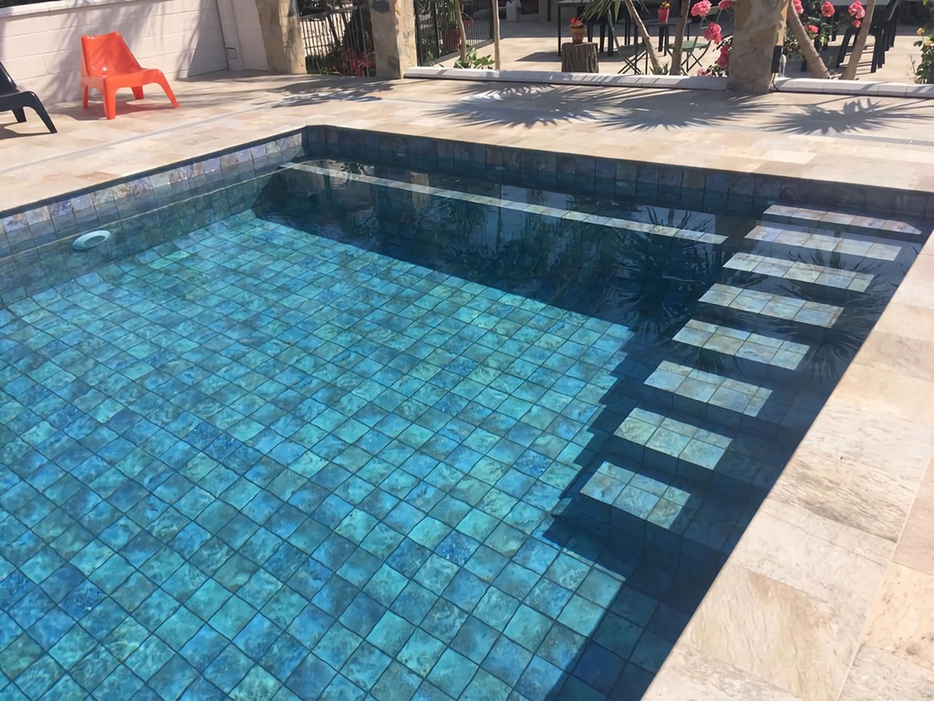 PORCELAIN TILES 15 X 15 OCEAN GREEN RIVER