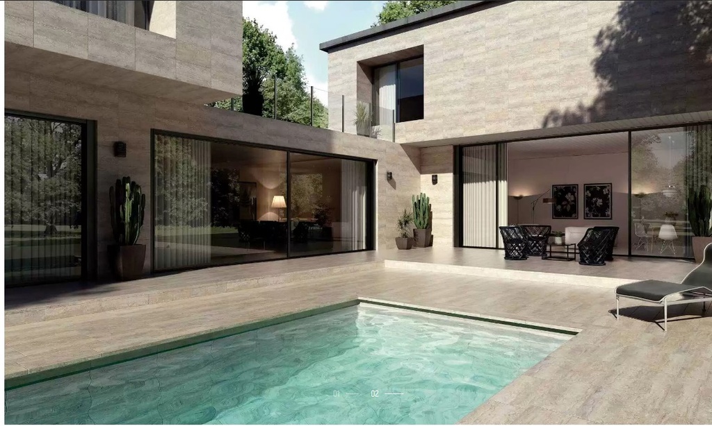 PORCELAIN TILES 60 X 120 MARBLE TRAVERTINO