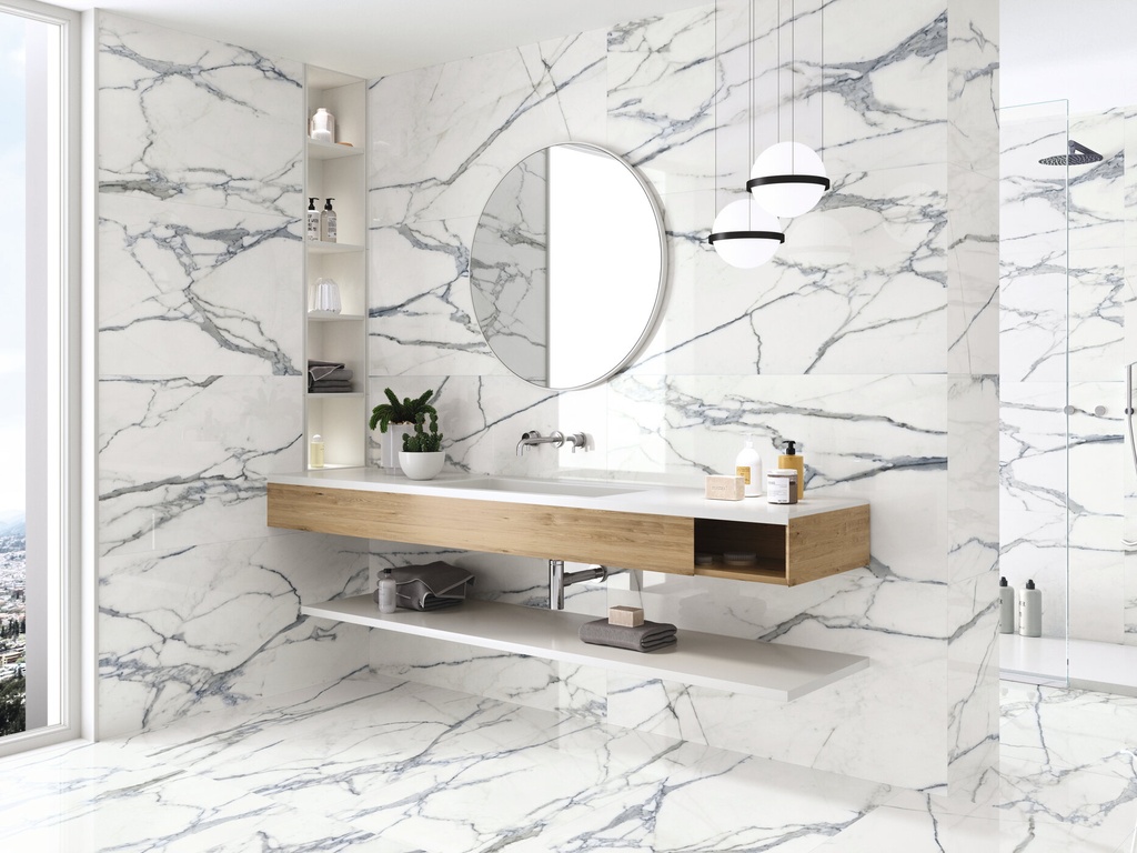 PORCELAIN TILE 60 X 60 MARMARA BLUE PULIDO RECT