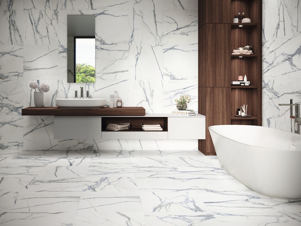 PORCELAIN TILE 60 X 60 MARMARA BLUE PULIDO RECT