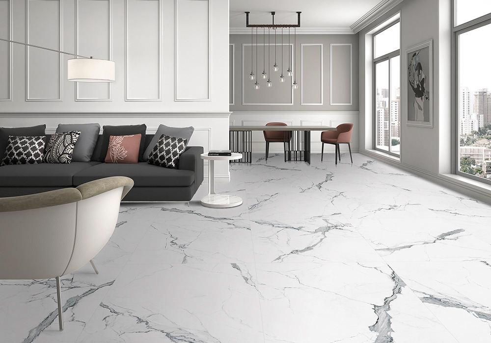 PORCELAIN TILES 59.5 X 59.5 FARAK WHITE MATT RECT