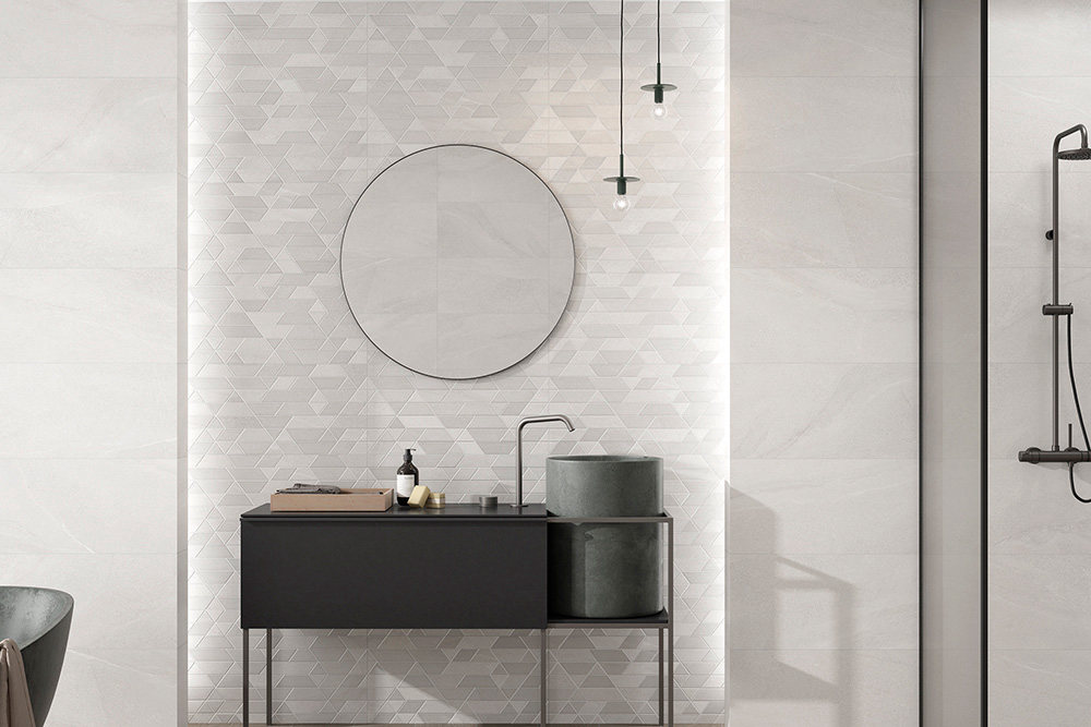 PORCELAIN TILES 59.5 X 59.5 NORWICK WHITE MATT RECT