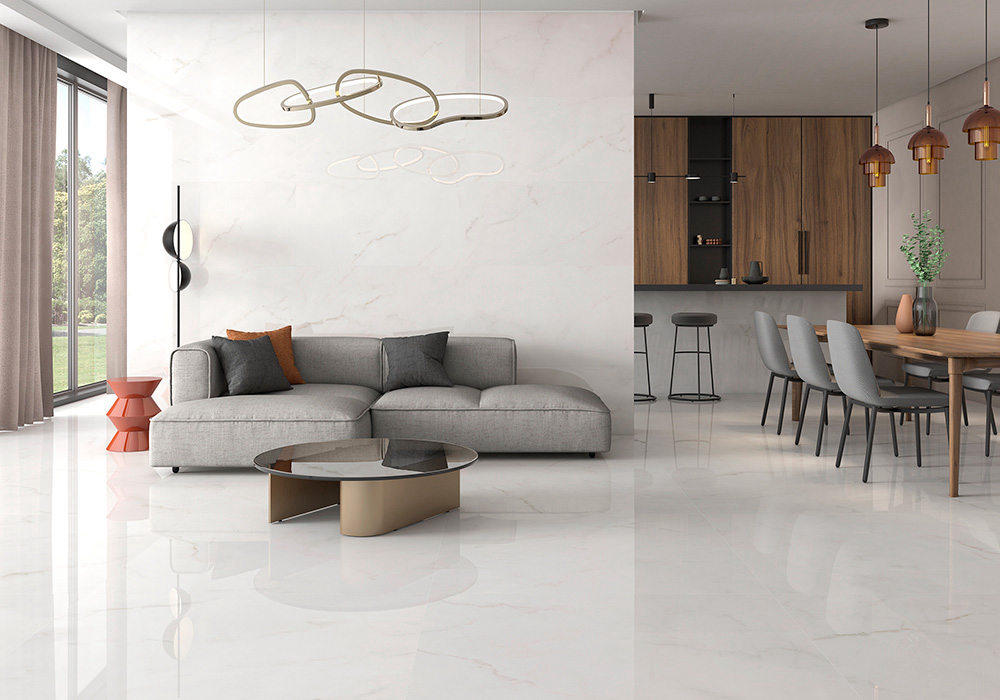 PORCELAIN TILES 59.5 X 59.5 ROSELLA WHITE MATT RECT