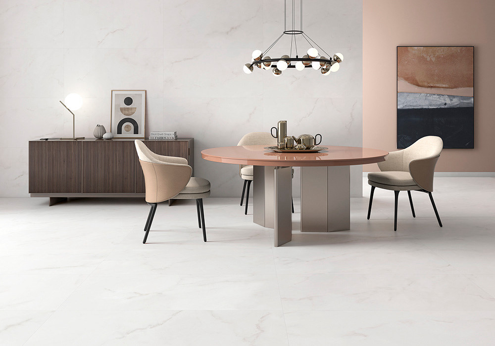 PORCELAIN TILES 59.5 X 59.5 ROSELLA WHITE MATT RECT