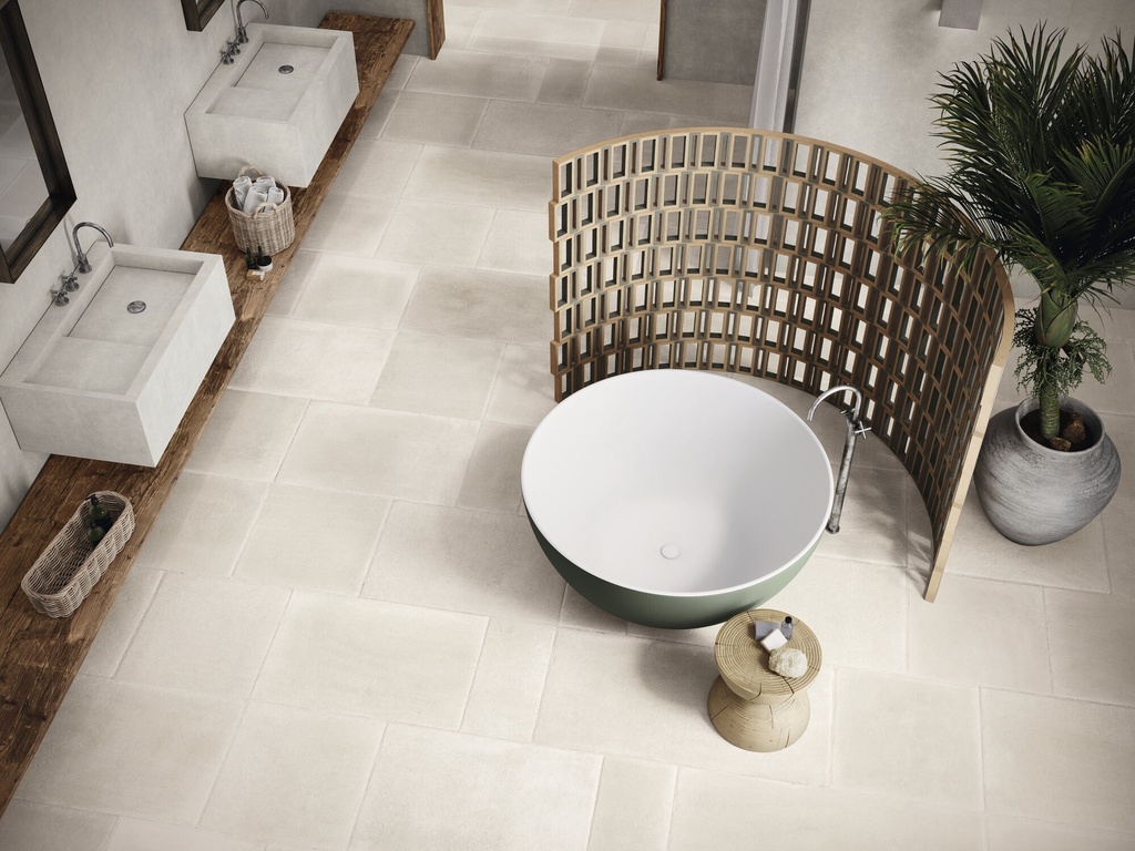 PORCELAIN TILES 60 X 120 WORK B SMOOTH BIANCO