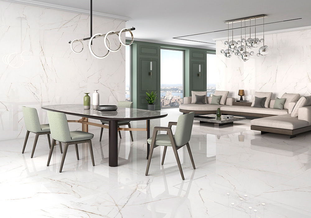 PORCELAIN TILES 60 X 120 CALACATTA SOFT PULIDO RECT