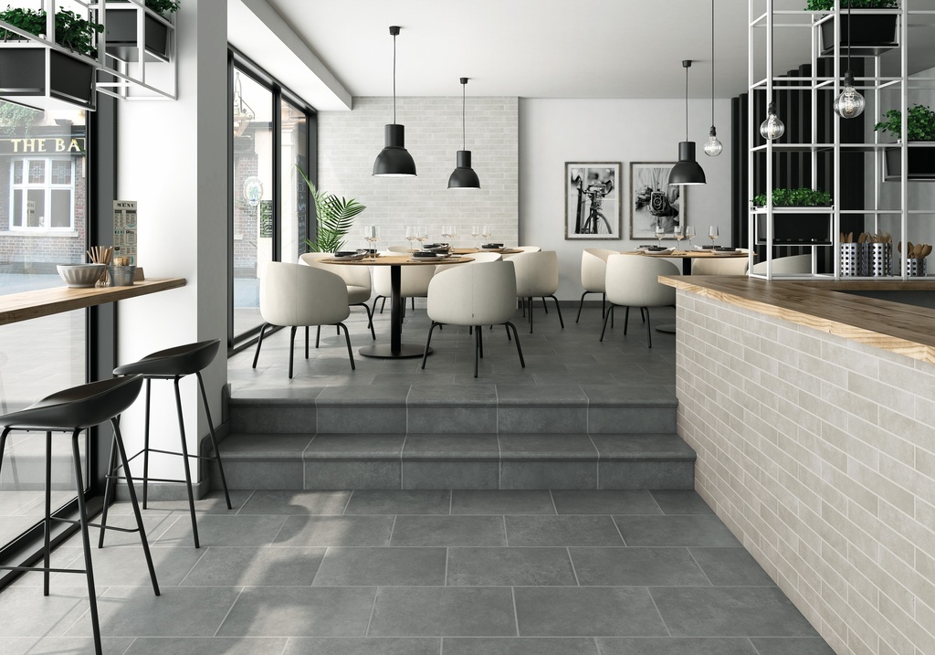 TERRACOTTA TILES 33 X 33 CAPRI CARBON