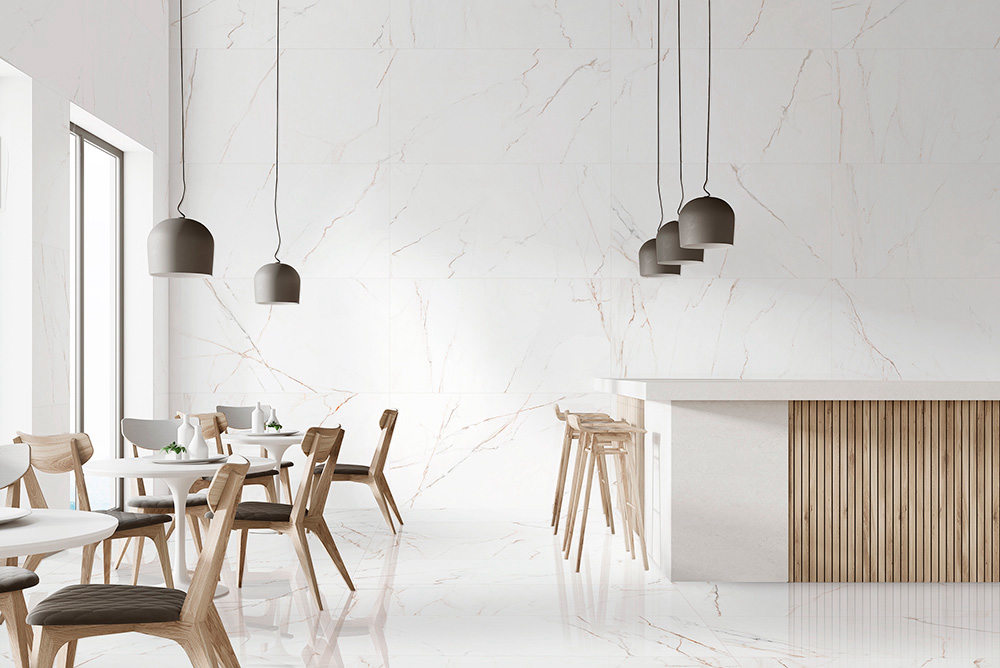 PORCELAIN TILES 60 X 120 CALACATTA SOFT PULIDO RECT