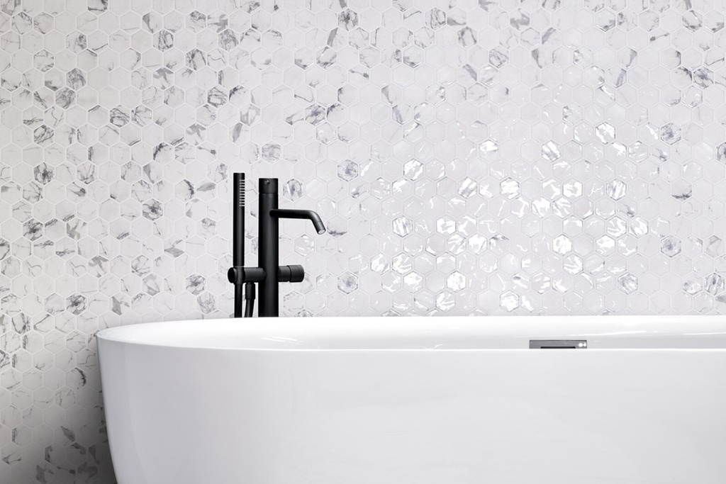 MOSAIC HEXAGON SHEET XL 28.4 X 28.6 ECOSTONE FOSCO MATTE