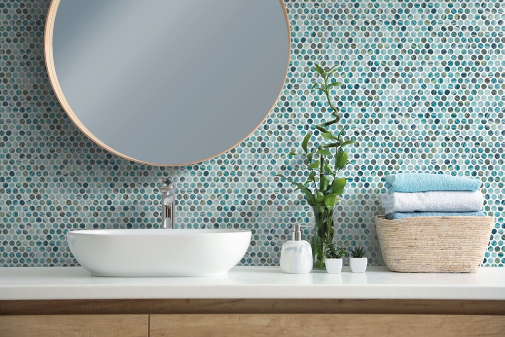 MOSAIC SHEET 28.4 X 28.7 PENNY MERU