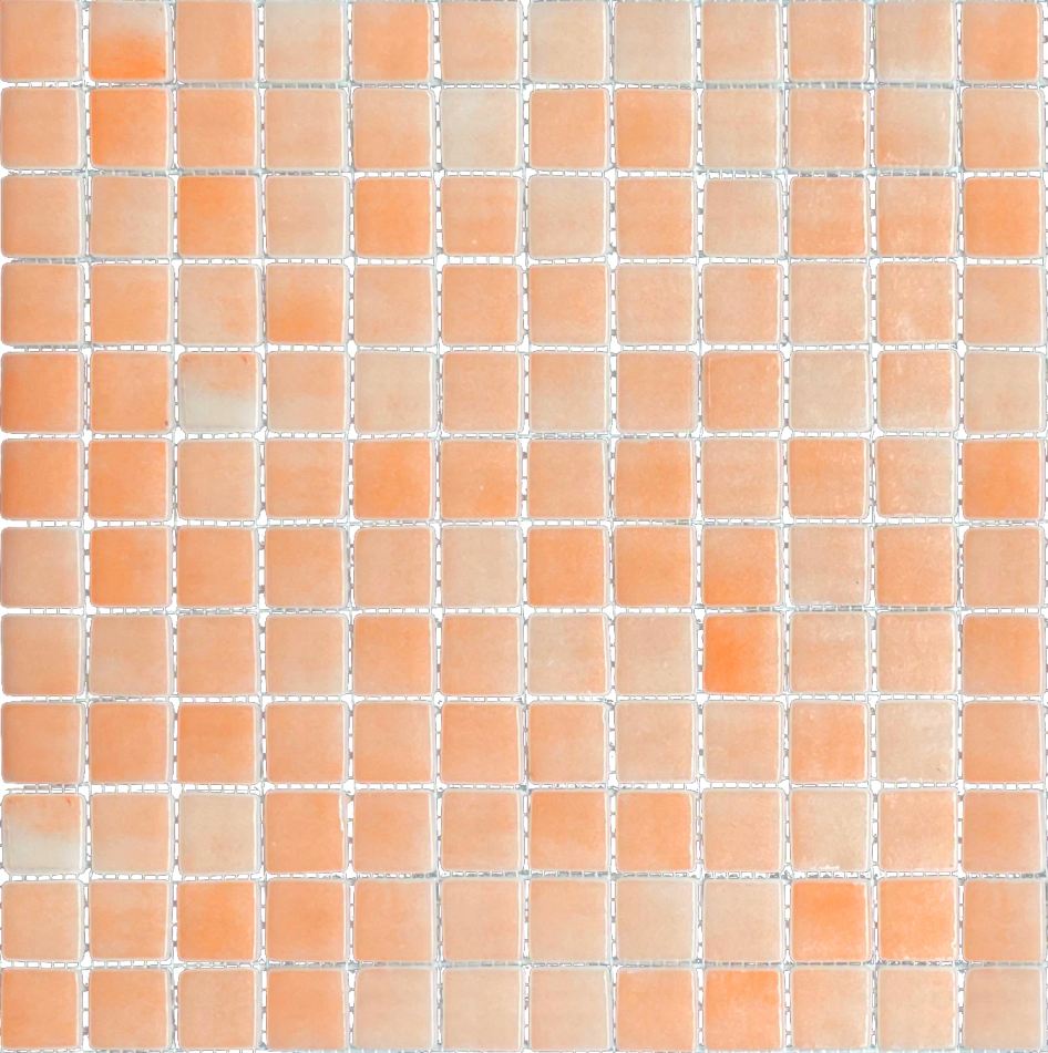 MOSAIC TILES 2.5 SHEET 31 X 31.6 WAVY SA111 LIGHT ORANGE