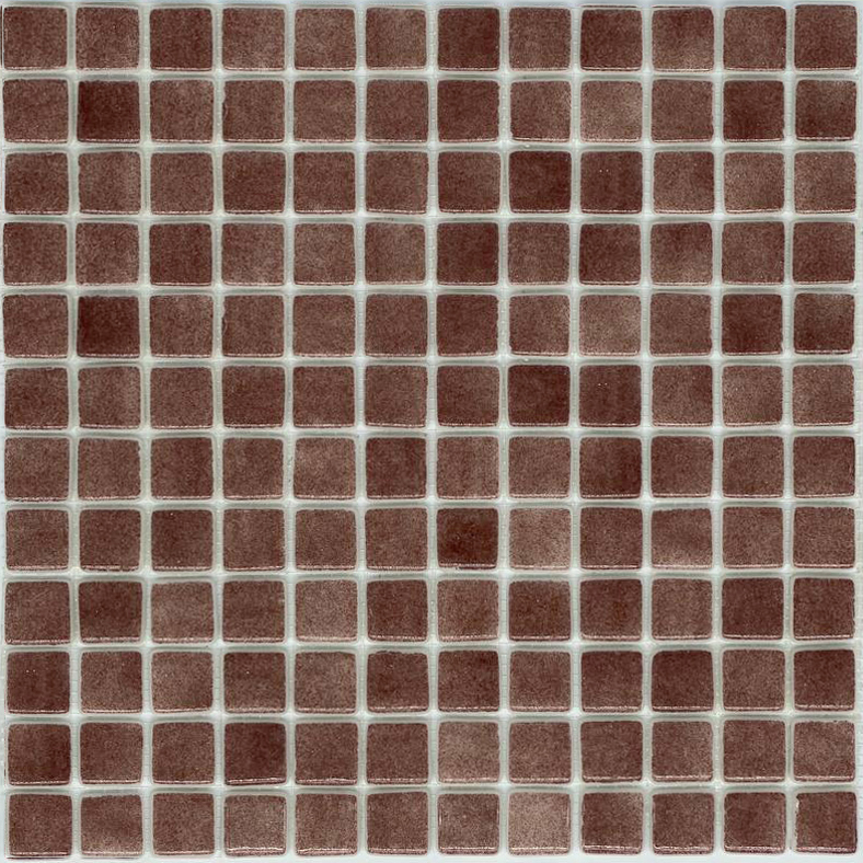 متر موزاييك زجاجي 2.5 شيت 31.6 × 31 بني وافي رقم SA124