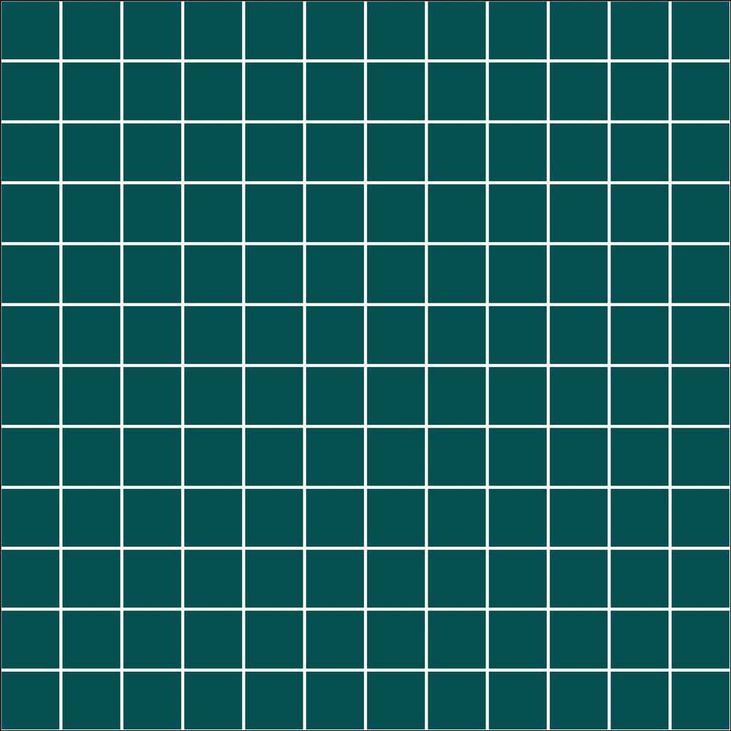 MOSAIC TILES 2.5 SHEET 31 X 31.6 PURE SA222 DARK TURQUOISE