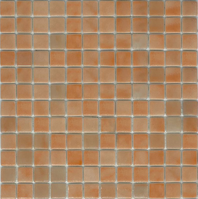 متر موزاييك زجاجي 2.5 شيت 31.6 × 31 برتقالي براود رقم SA509