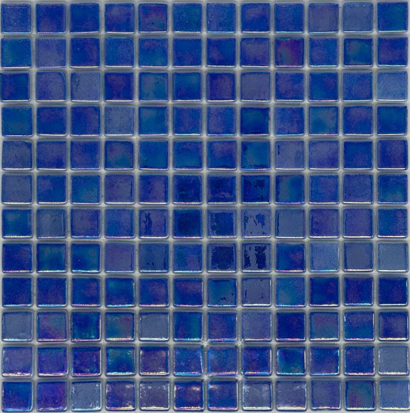 MOSAIC TILES 2.5 SHEET 31 X 31.6 WAVY TITANIUM SA402 BLUE