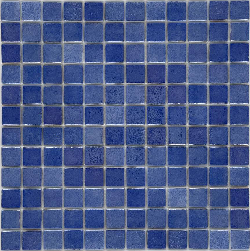 MOSAIC TILES 2.5 SHEET 31 X 31.6 WAVY TITANIUM SA403 DARK BLUE