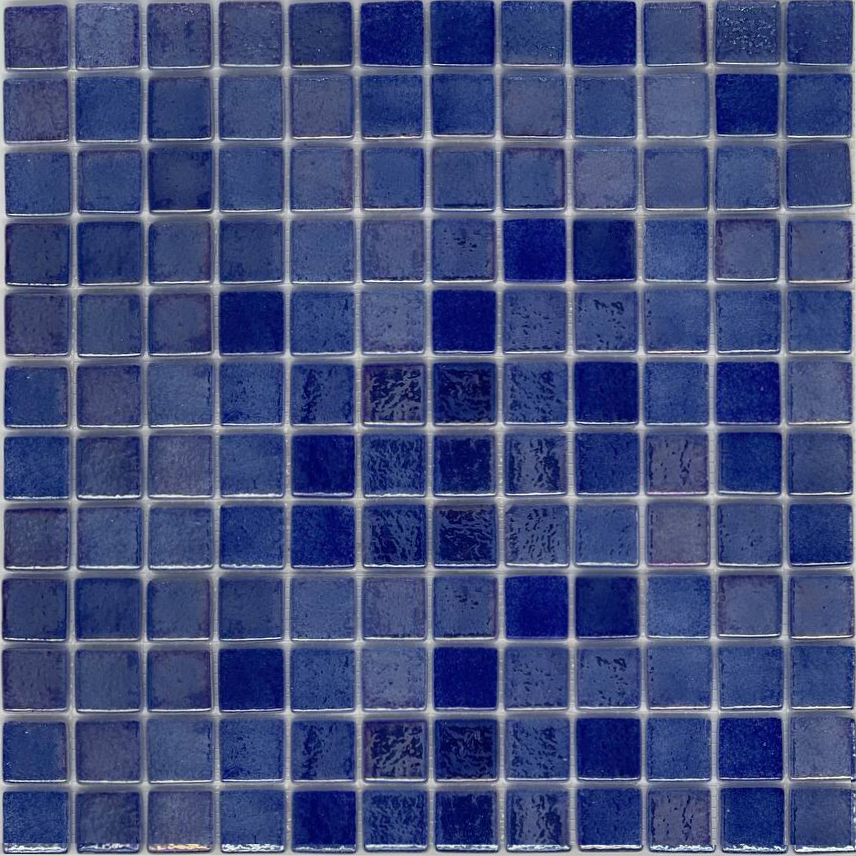 MOSAIC TILES 2.5 SHEET 31 X 31.6 WAVY TITANIUM SA404 DARK BLUE