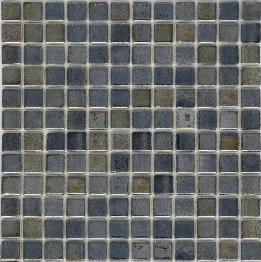 MOSAIC TILES 2.5 SHEET 31 X 31.6 WAVY TITANIUM SA407 LIGHT BLACK