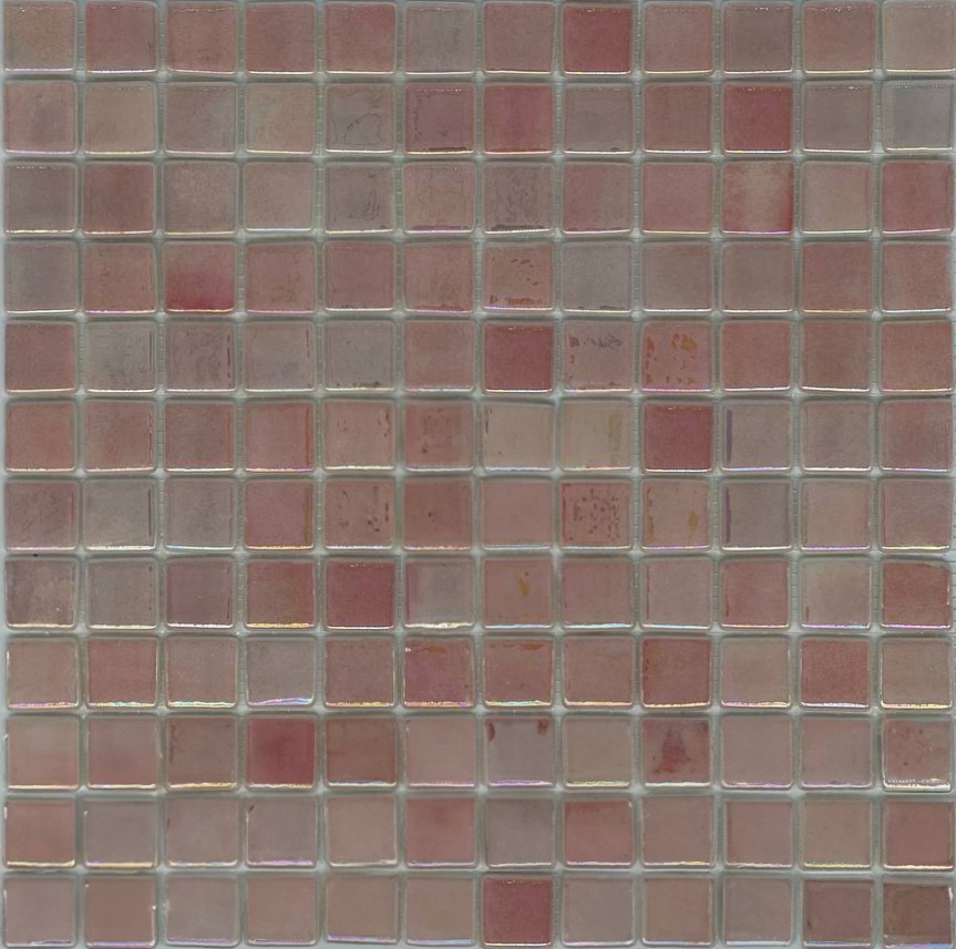 MOSAIC TILES 2.5 SHEET 31 X 31.6 WAVY TITANIUM SA409 PINK