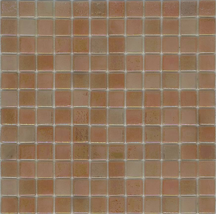 MOSAIC TILES 2.5 SHEET 31 X 31.6 WAVY TITANIUM SA411 LIGHT ORANGE