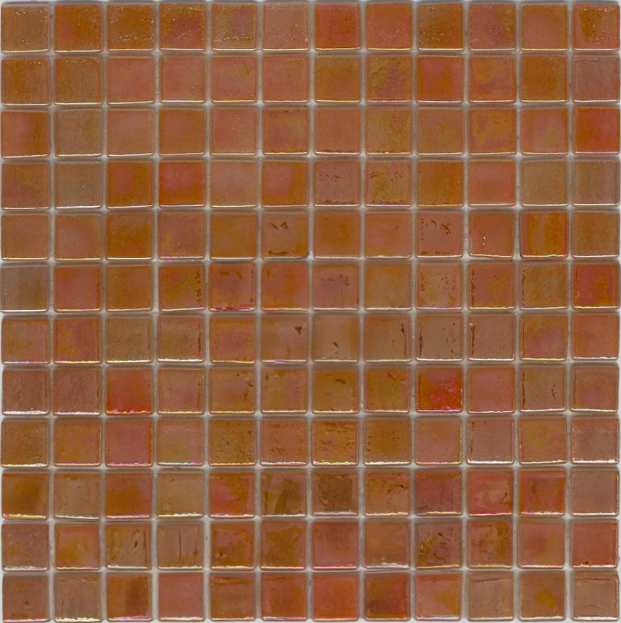 MOSAIC TILES 2.5 SHEET 31 X 31.6 WAVY TITANIUM SA412 ORANGE