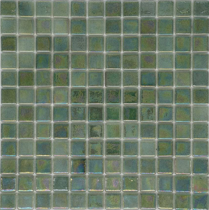 MOSAIC TILES 2.5 SHEET 31 X 31.6 WAVY TITANIUM SA413 GREEN