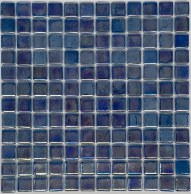 MOSAIC TILES 2.5 SHEET 31 X 31.6 WAVY TITANIUM SA426 ABHUR DARK BLUE