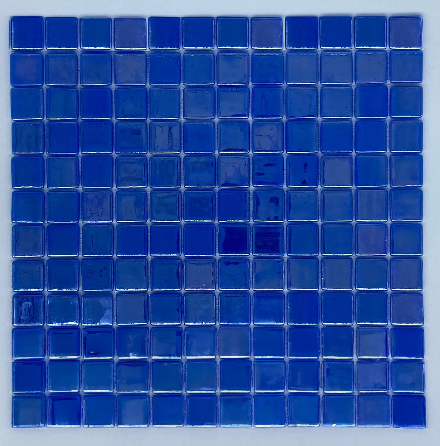 MOSAIC TILES 2.5 SHEET 31 X 31.6 PURE TITANIUM SA303 BLUE
