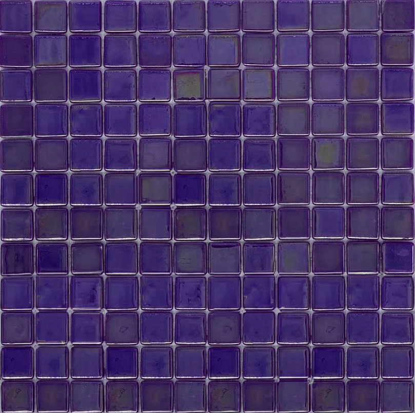 MOSAIC TILES 2.5 SHEET 31 X 31.6 PURE TITANIUM SA305 DARK MAUVE