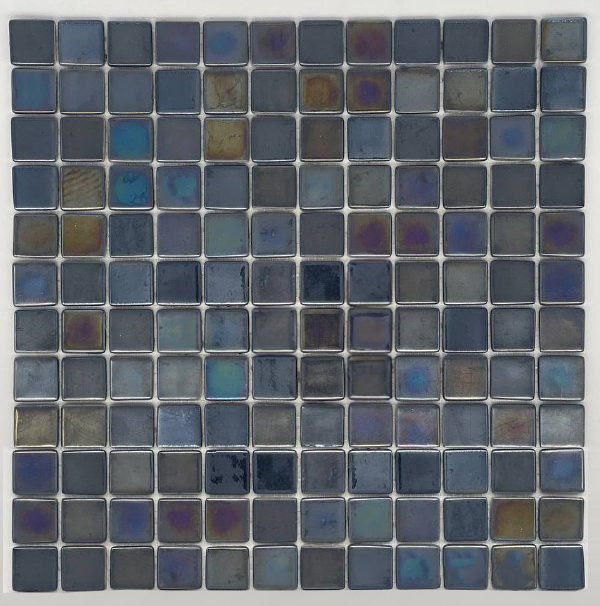 MOSAIC TILES 2.5 SHEET 31 X 31.6 PURE TITANIUM SA310 BLACK
