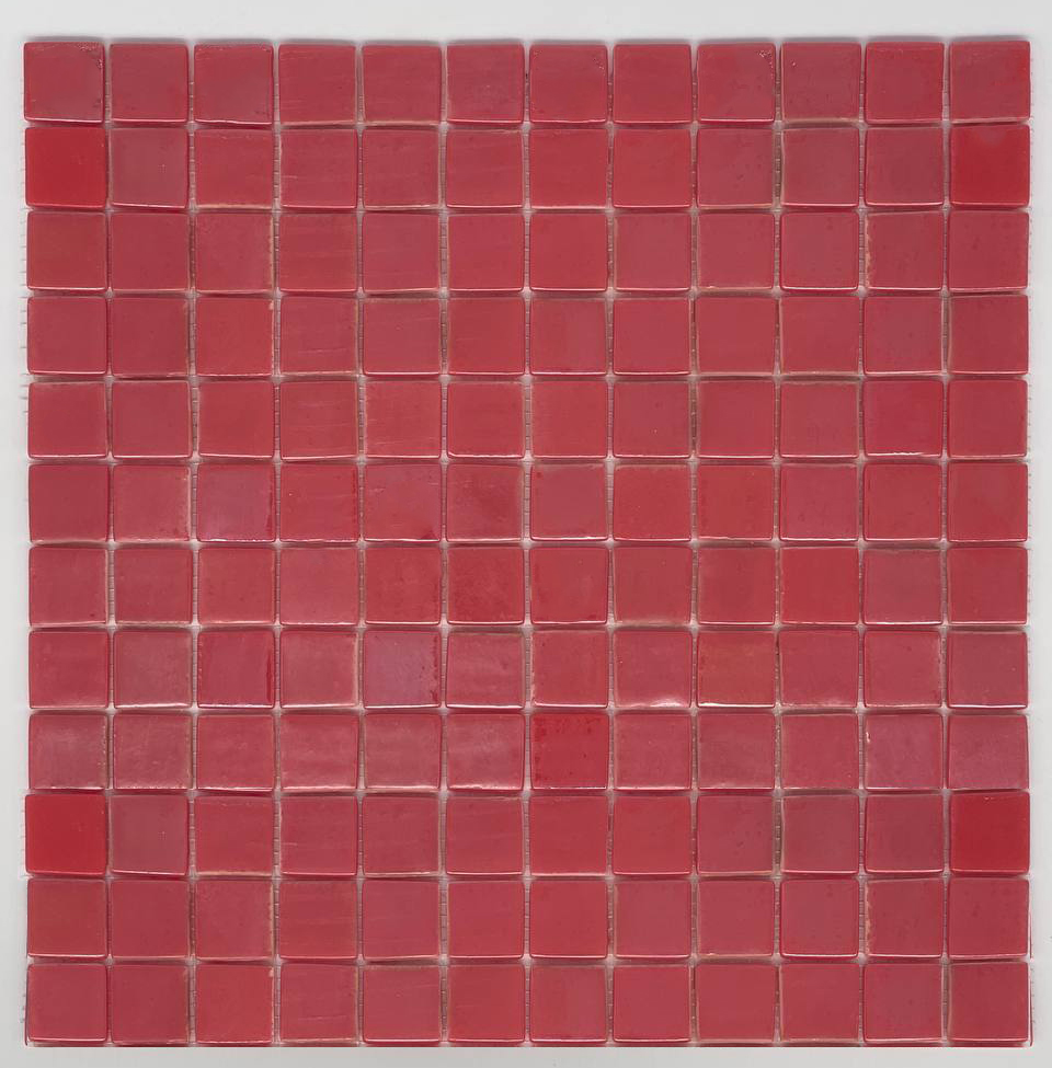 MOSAIC TILES 2.5 SHEET 31 X 31.6 PURE TITANIUM SA314 LIGHT RED