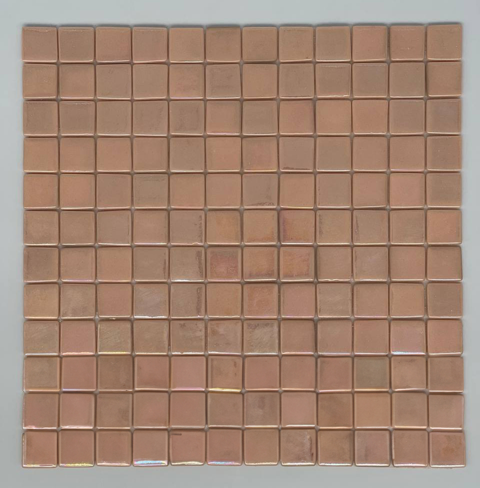 MOSAIC TILES 2.5 SHEET 31 X 31.6 PURE TITANIUM SA318 LIGHT ORANGE