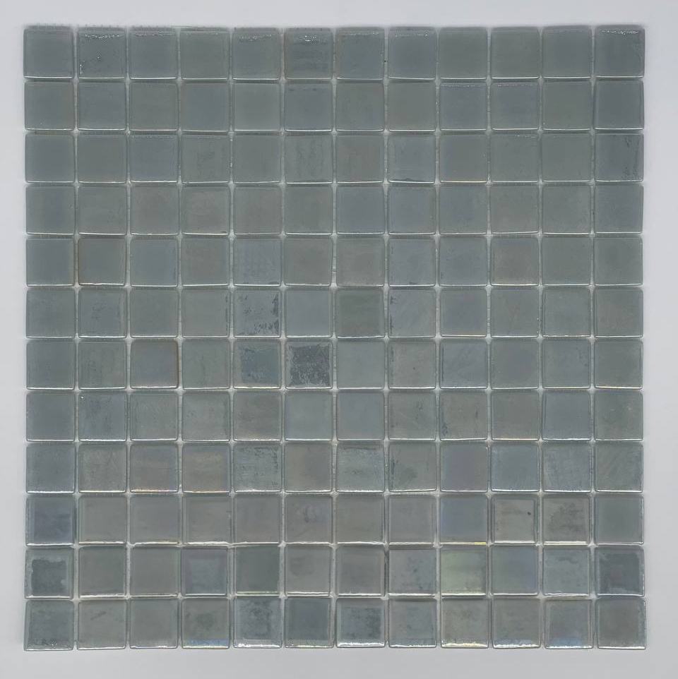 MOSAIC TILES 2.5 SHEET 31 X 31.6 PURE TITANIUM SA325 LIGHT SILVER