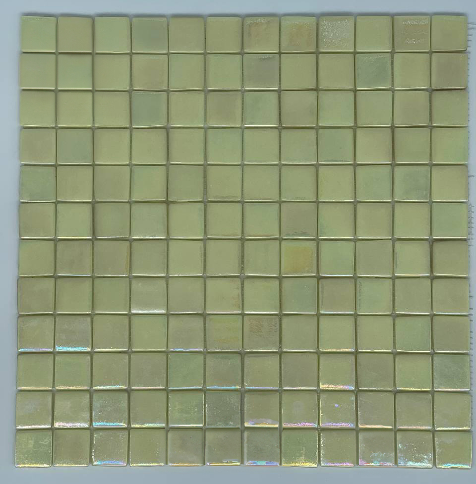 MOSAIC TILES 2.5 SHEET 31 X 31.6 PURE TITANIUM SA327 LIGHT YELLOW