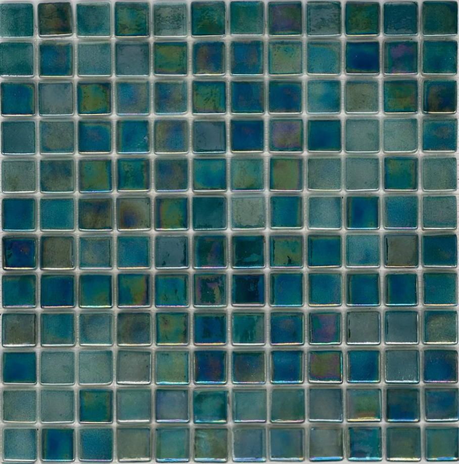 MOSAIC TILES 2.5 SHEET 31 X 31.6 PROUD TITANIUM SA614 TURQUOISE