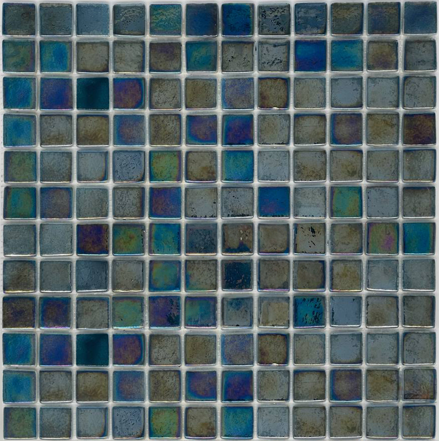 MOSAIC TILES 2.5 SHEET 31 X 31.6 PROUD TITANIUM SA624 PETROLEUM