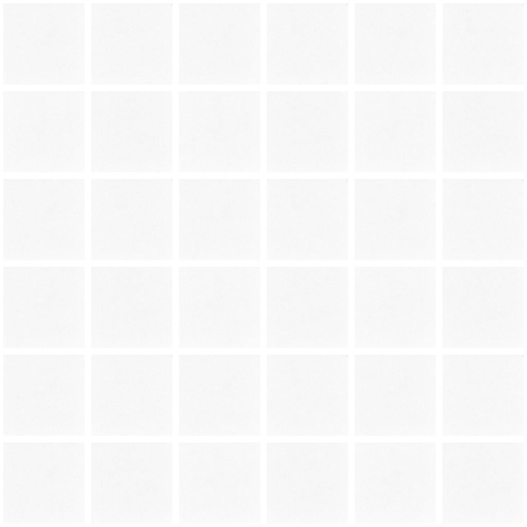 متر موزاييك زجاجي 5 شيت 31.6 × 31 أبيض بيور سوليد رقم SA5101