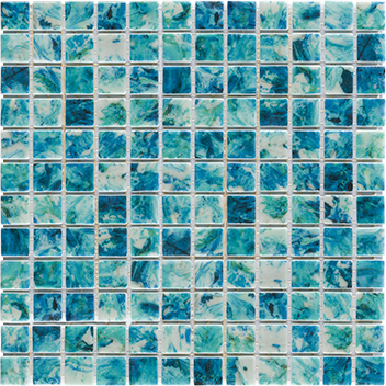 MOSAIC TILES 31.6 X 39.6 SHEET 2.5 DIGITAL ARUBA GREEN 7725 PVC