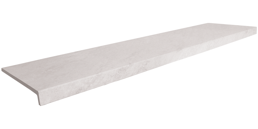 PORCELAIN STAIR STEP TILES 31.7 X 120 WHITE STONE RECTO