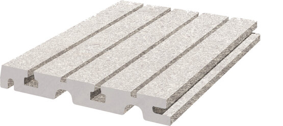 PORCELAIN ROUNDED POOL OVERFLOW TILES 24.5 X 24.5 WABI BIANCO