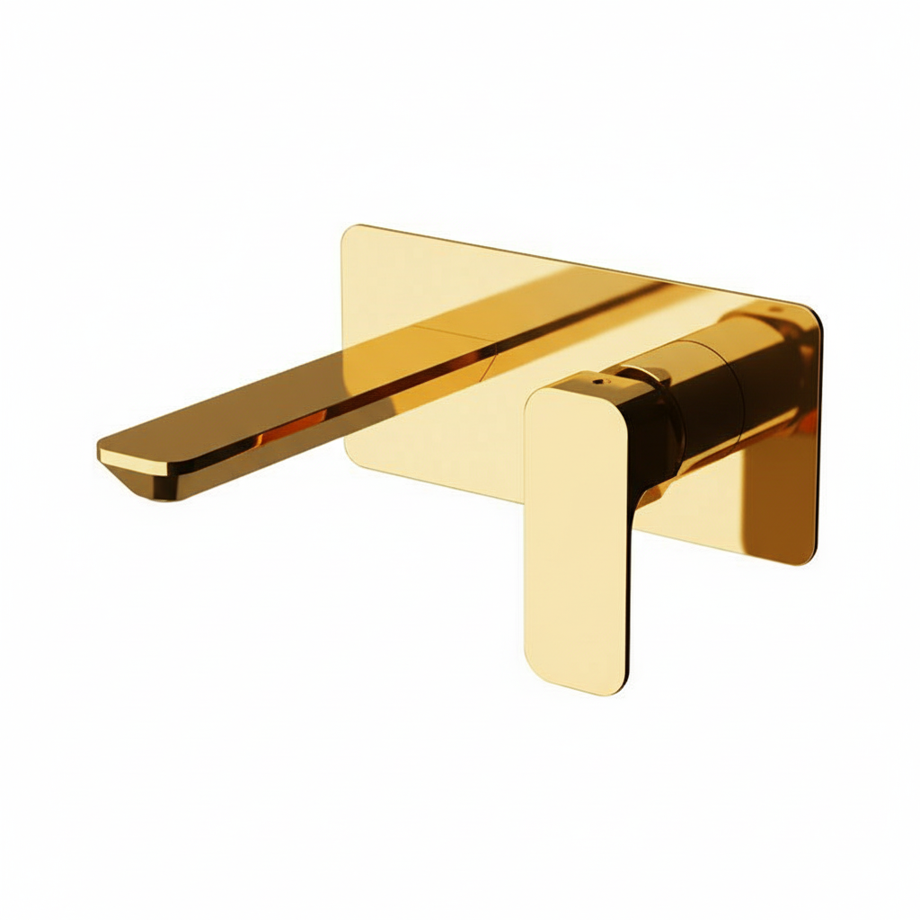 TIARA SINGLE LEVER BUILT IN BASIN MIXER GOLD NO TA632DO