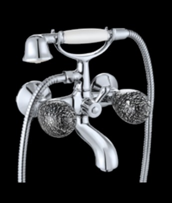 WALL MOUNTED BATH SHOWER MIXER WITH ACCESSORIES CR/NG 79112