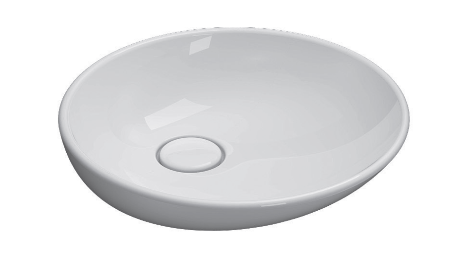 ITALIAN SINK 50 × 50 T EDGE NO LAT50BI WHITE