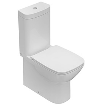 ITALIAN TWO-PIECE FLOOR TOILET NO DA003BI / DA008BI WITH COVER NO DAR20BI WHITE