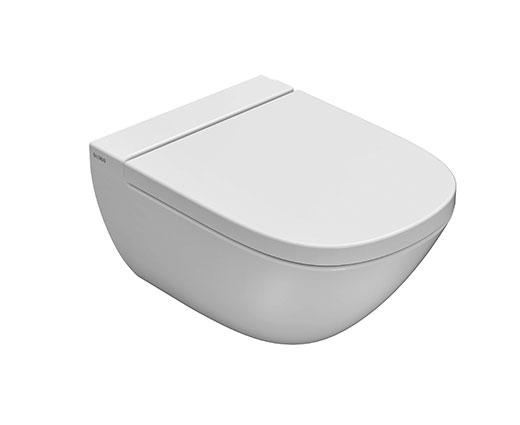 ITALIAN WALL MOUNTED TOILET STOCKHOLM NO LAS02BI WITH COVER NO LAR20BI WHITE
